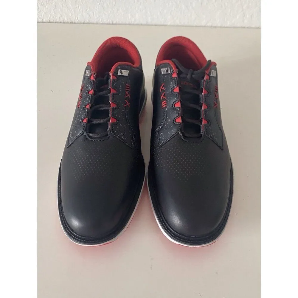 Men’s Sz 8 Nike Air Jordan ADG 5 Low Spikeless‎ Golf Shoe Black Red FQ7874-001